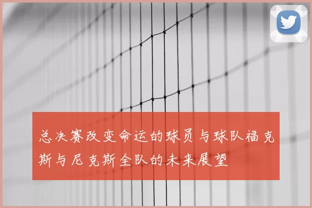 总决赛改变命运的球员与球队福克斯与尼克斯全队的未来展望